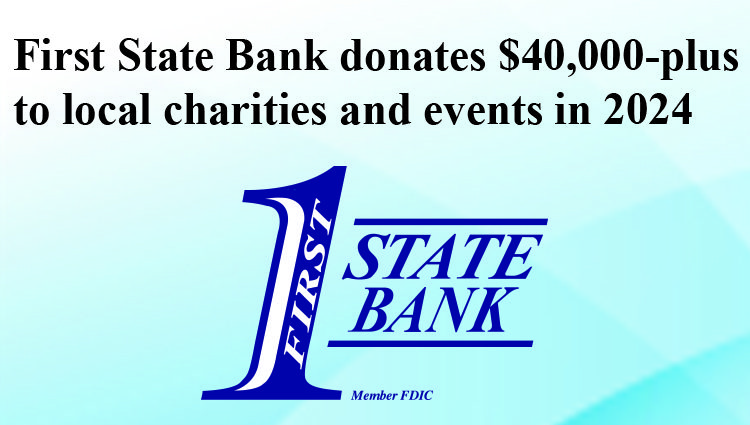 First State Bank donates $40,000-plus to local charities and events in 2024