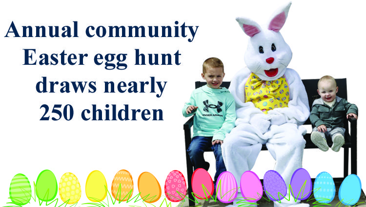 Annual community Easter egg hunt draws nearly 250 children
