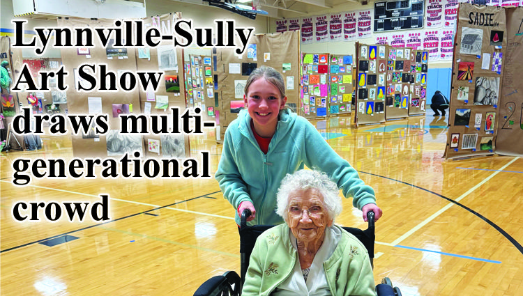 Appreciation for students’ artistic talent spans generations at the Lynnville-Sully Art Show