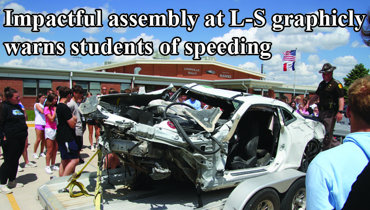 Impactful assembly at L-S graphicly warns students of speeding
