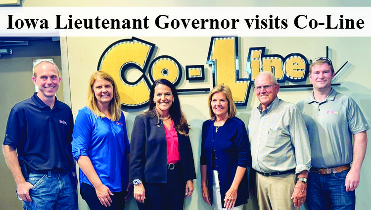 Iowa Lieutenant Governor visits Co-Line