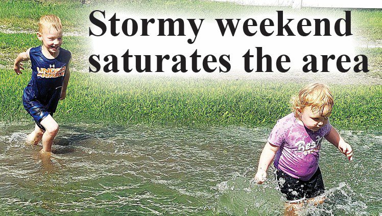 Stormy weekend saturates the area
