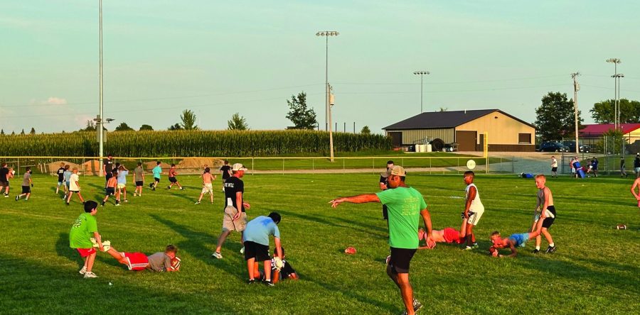 Hawks and youth football players gear up for the gridiron