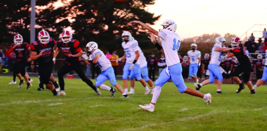 L-S football rebounds after loss with 50-point domination