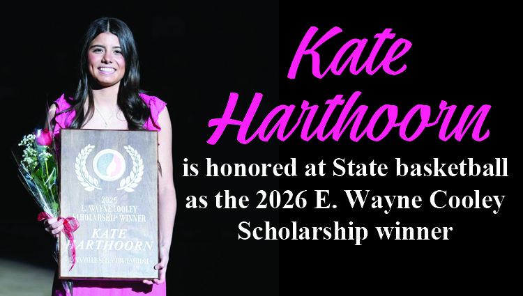 Harthoorn honored as E. Wayne Cooley Scholarship recipient