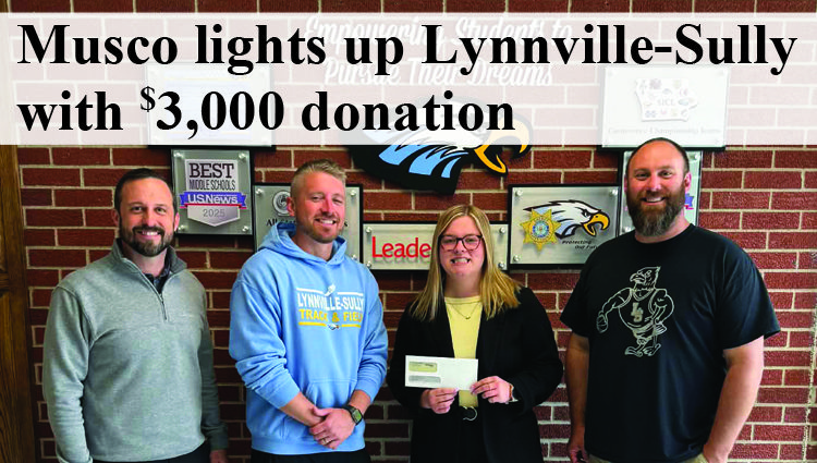 Musco lights up Lynnville-Sully with $3,000 donation