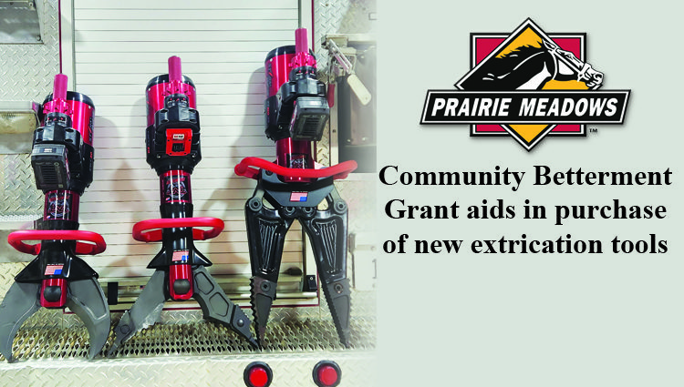 Sully Fire and Ambulance receives Prairie Meadows Community Betterment Grant to equip trucks with leading-edge extrication tools