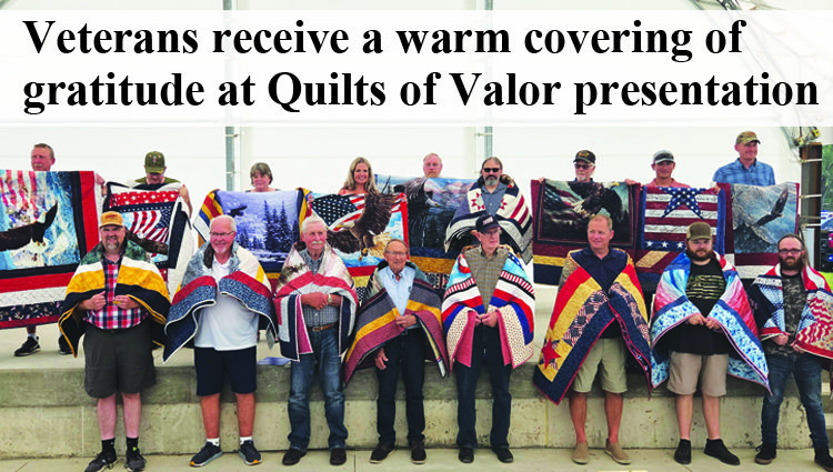 Veterans receive a warm covering of gratitude at Quilts of Valor presentation