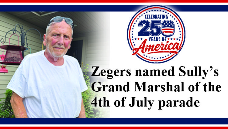 Zegers named Sully’s Grand Marshal of the 4th of July Parade