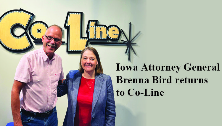 Iowa Attorney General Brenna Bird returns to Co-Line