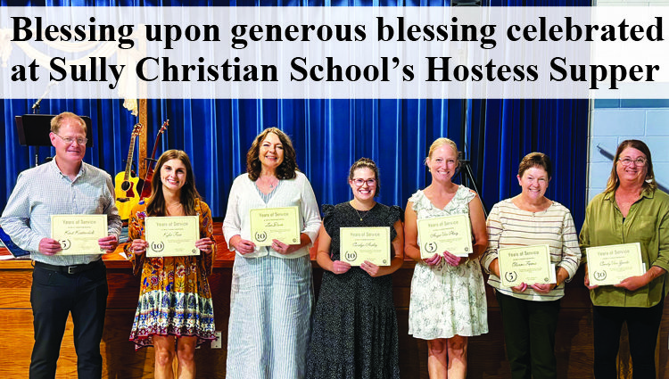 Blessing upon generous blessing celebrated at Sully Christian School’s Hostess Supper