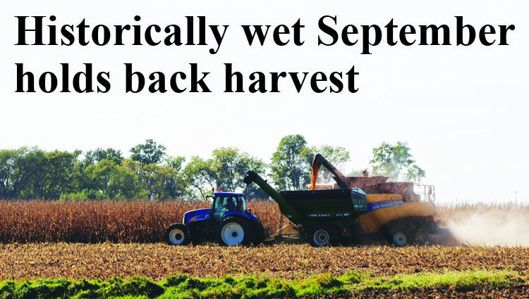 Historically wet September holds back harvest