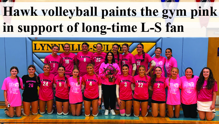 Hawks paint the gym pink for Pink Out Night in support of long-time L-S fan